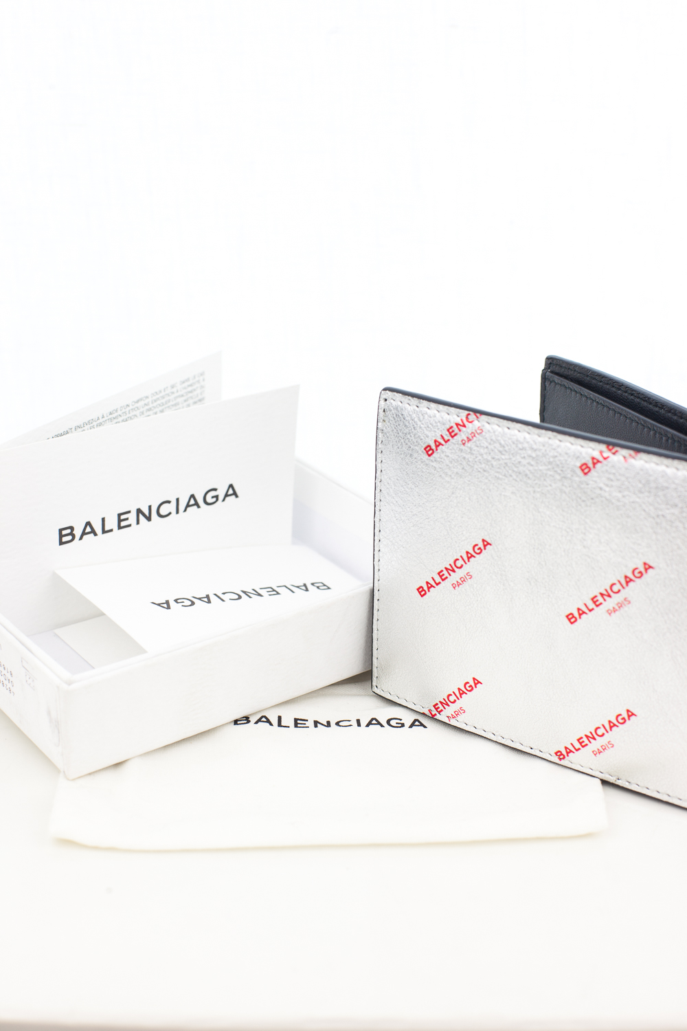 All Over Logo Print Leather Wallet