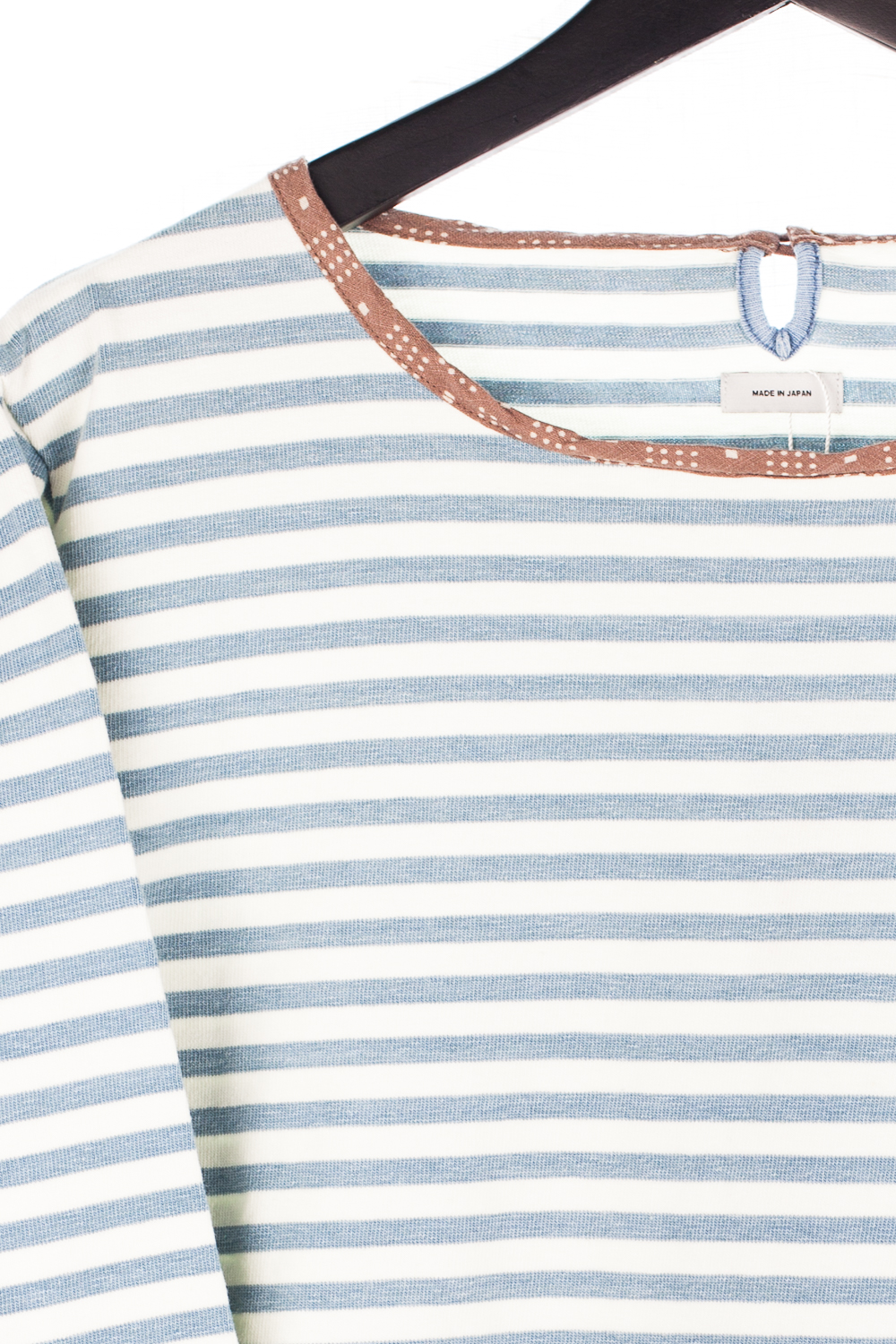 Vintage Trim Striped Long Sleeve