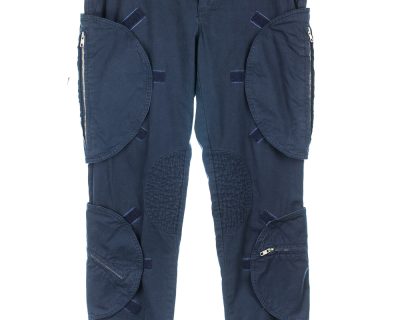 Velcro-Placed Zipped Pocket Cargo Trousers