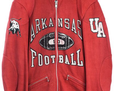 SS06 Arkansas Football Varsity Moto Jacket