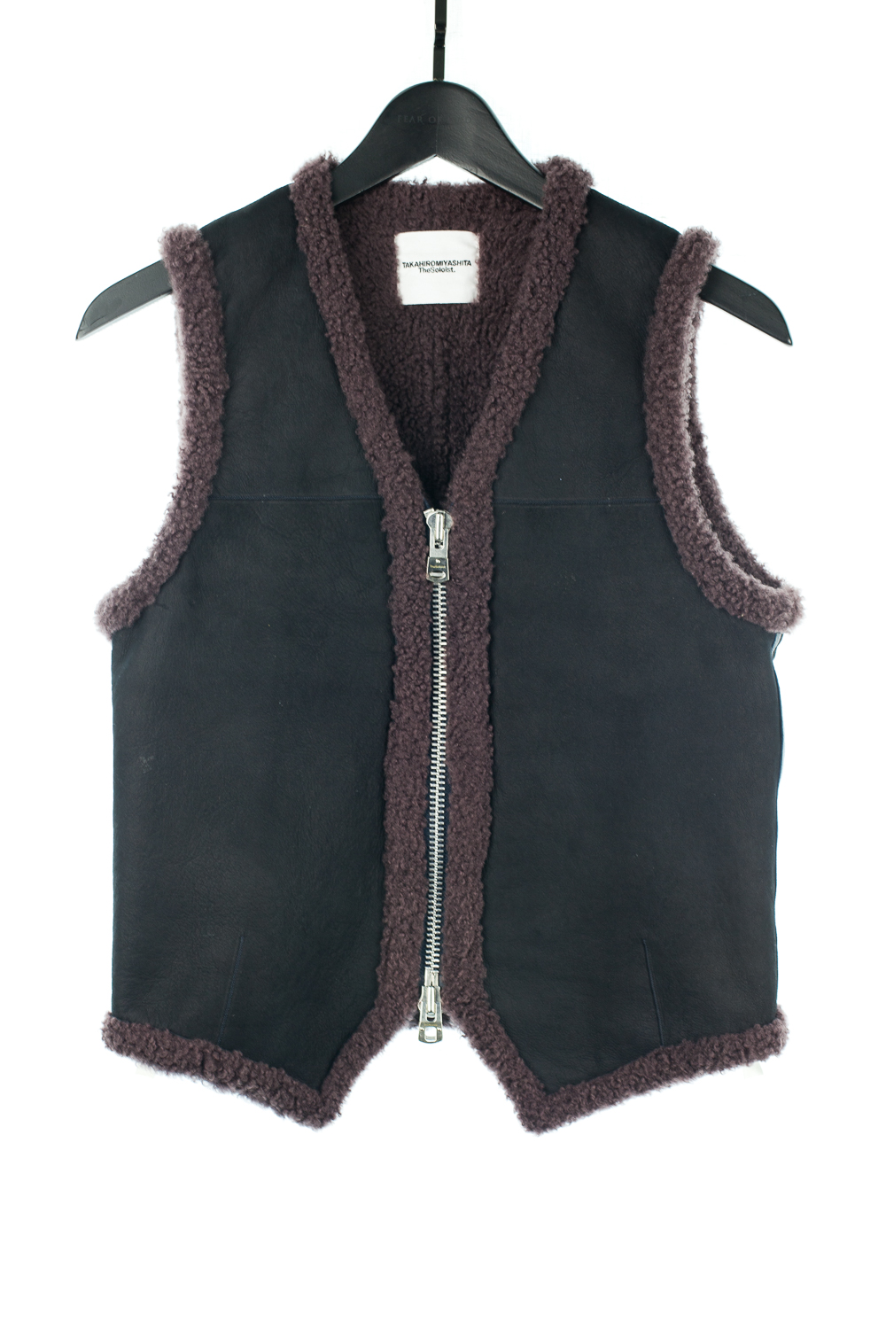 FW16 Lambskin/Lamb Fur Zip Vest