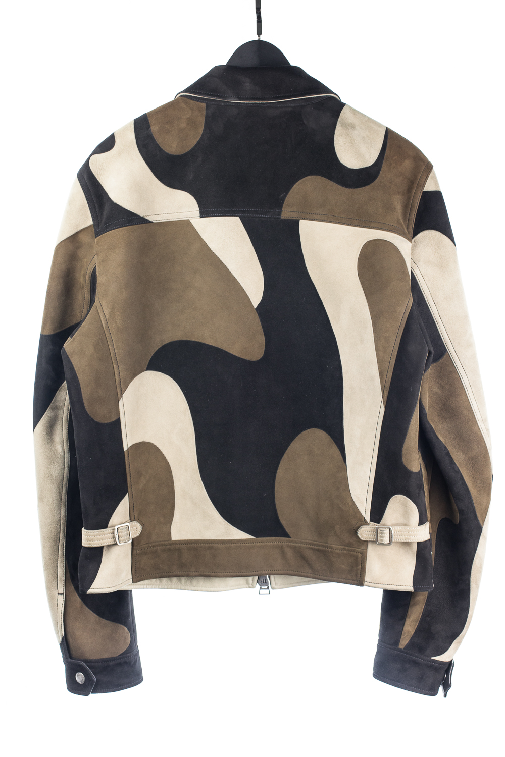 NWT SS16 Patchwork Lambsuede Jacket