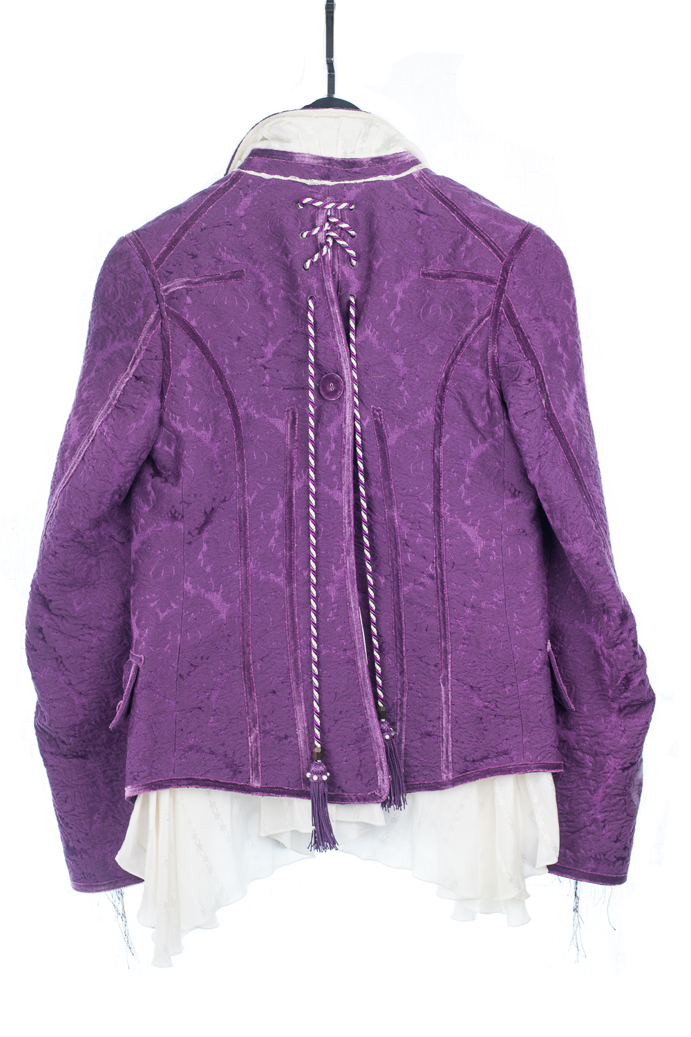 FW09 Layered Silk Jacquard Blazer
