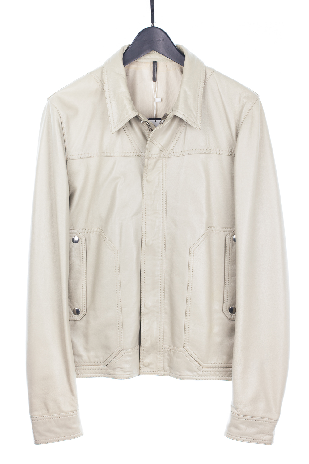 FW07 "Navigate" Taupe Lamb Leather Jacket