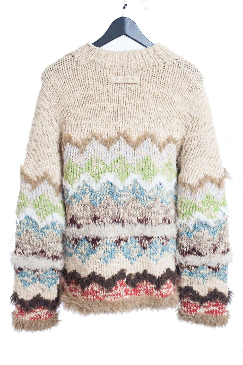 Shag Border Knit Sweater