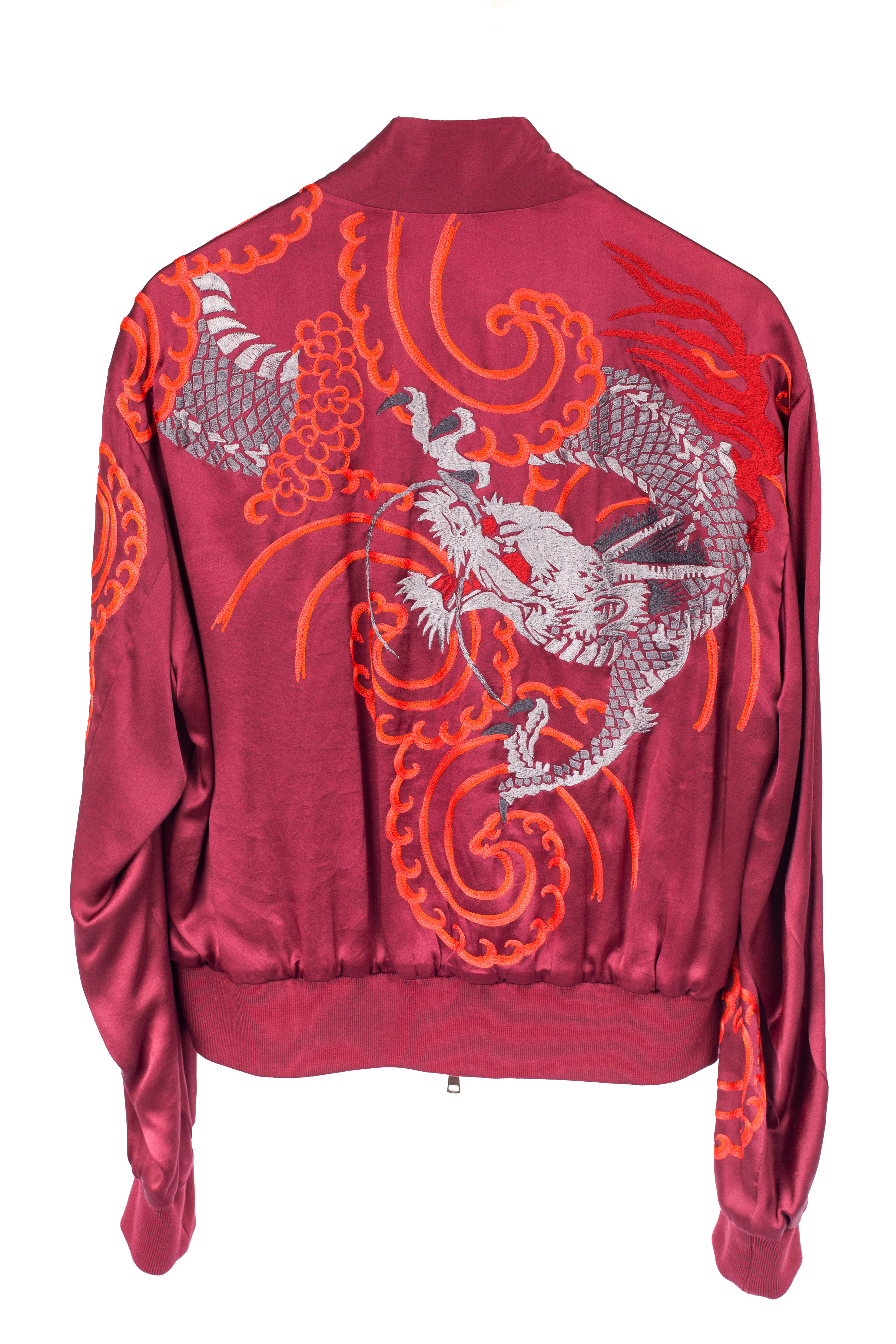 SS01 Reversible Dragon Embroidered Silk Jacket