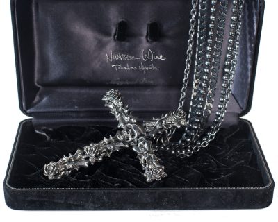 SS06 “Welcome to the Shadow” Black Diamond Cross Necklace