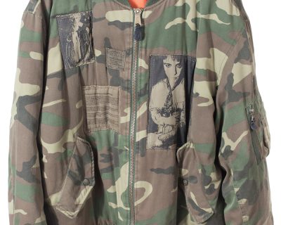 FW01 Riot Riot Riot! Patched Ma-1 Camo Bomber