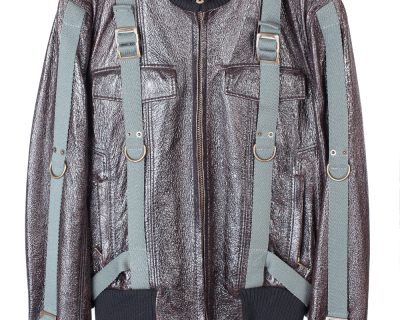 AW03 Blistered Leather Bondage Jacket