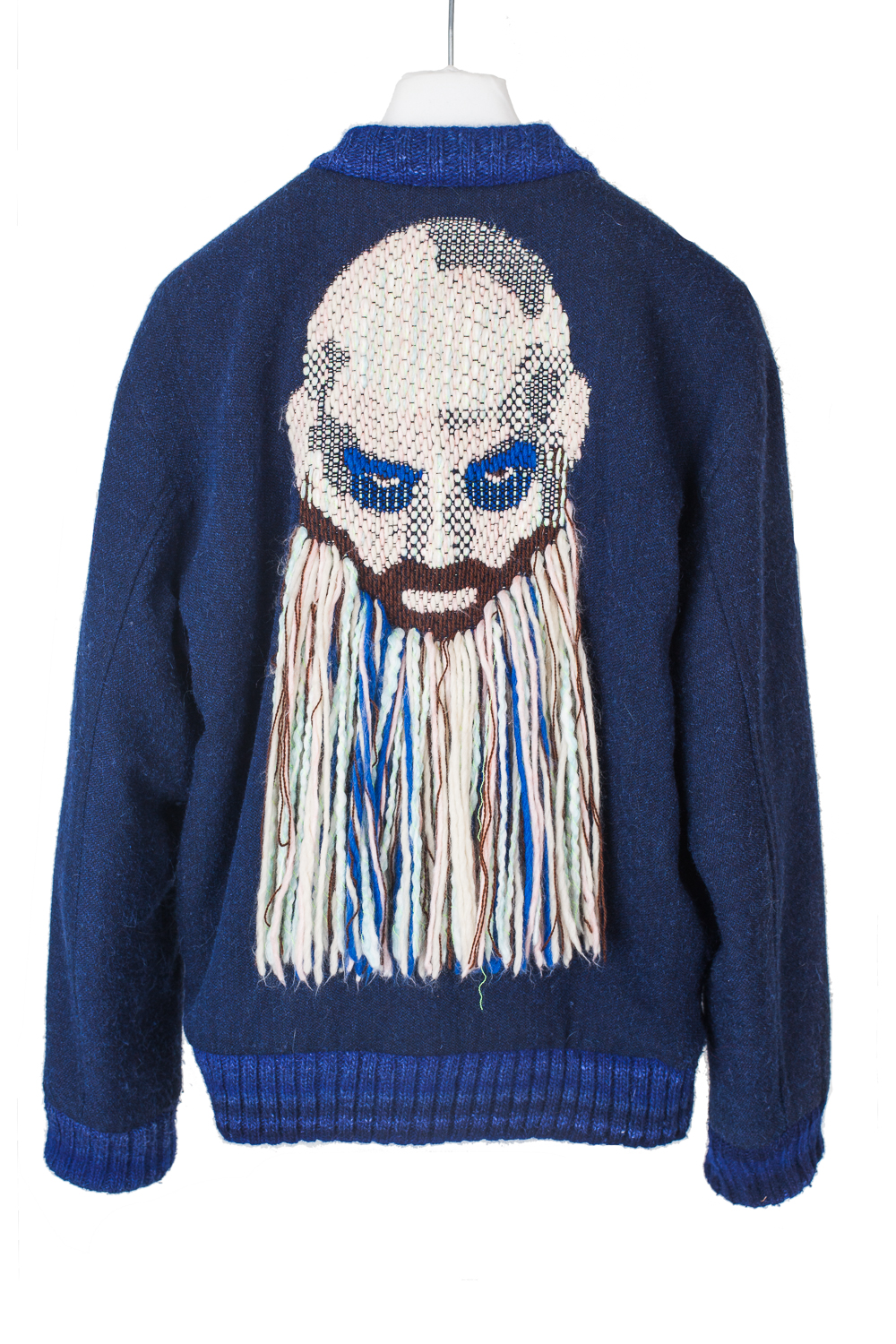 FW14 "Crossed Crocodiles Growl" Embroidered Wool "Face" Jacket