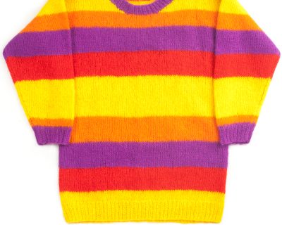 Multicolor Borderknit Sweater