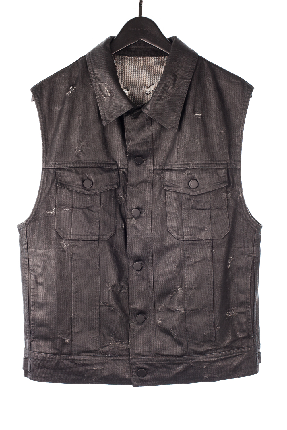 SS04 "Strip" Waxed Vest