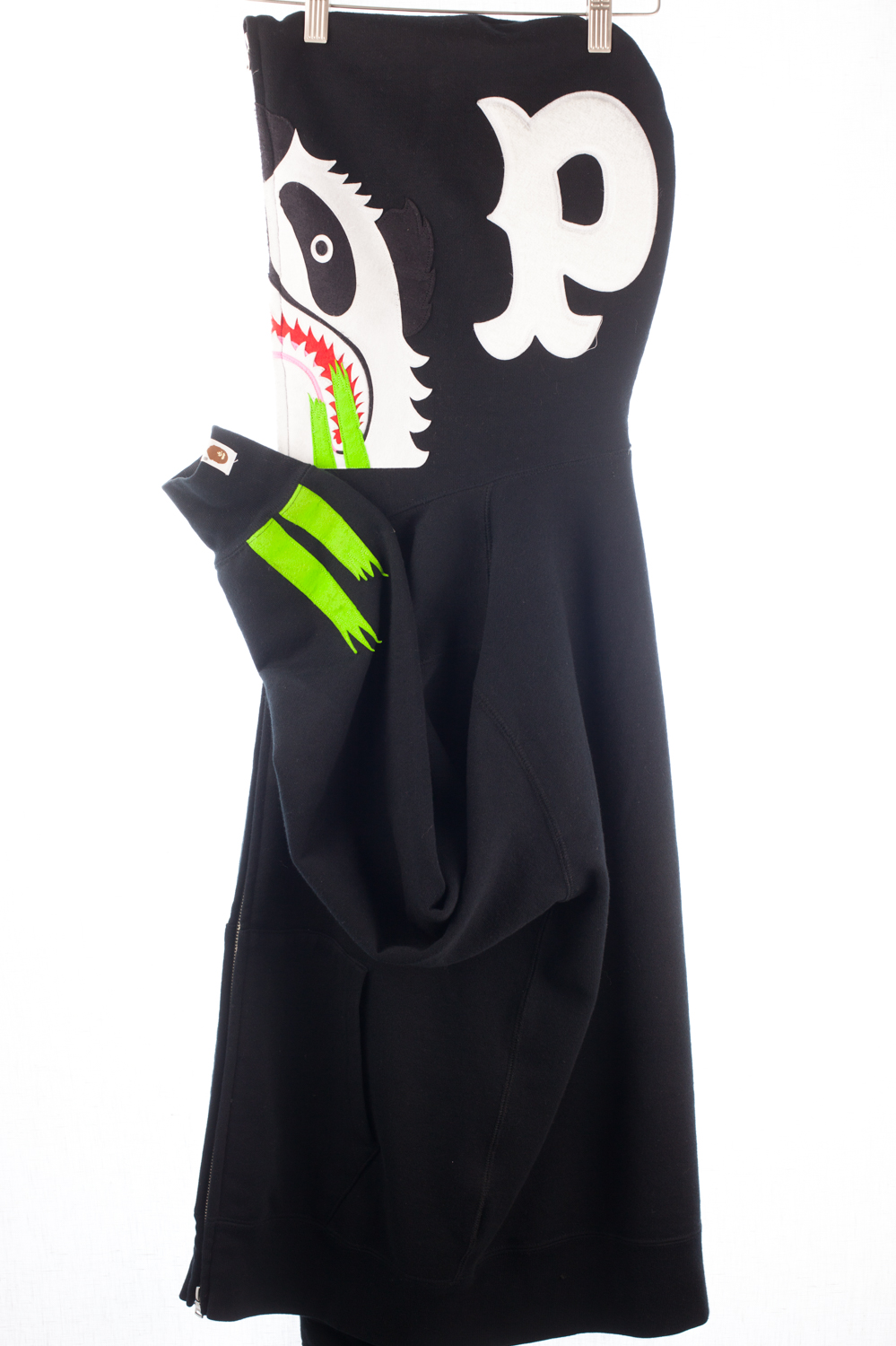 Black Panda Zip-Up Hoodie