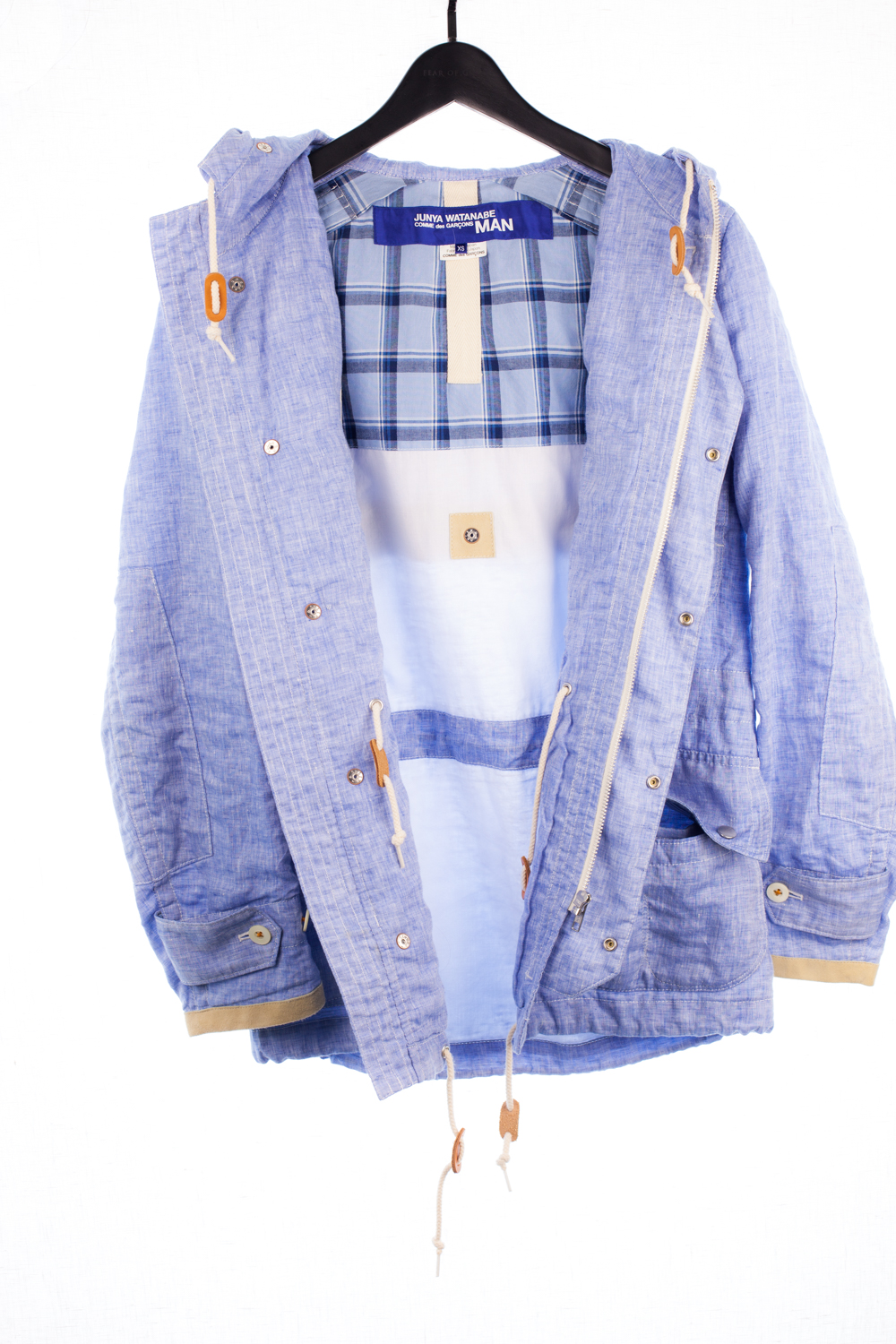 SS12 Blue Chambray Short Parka