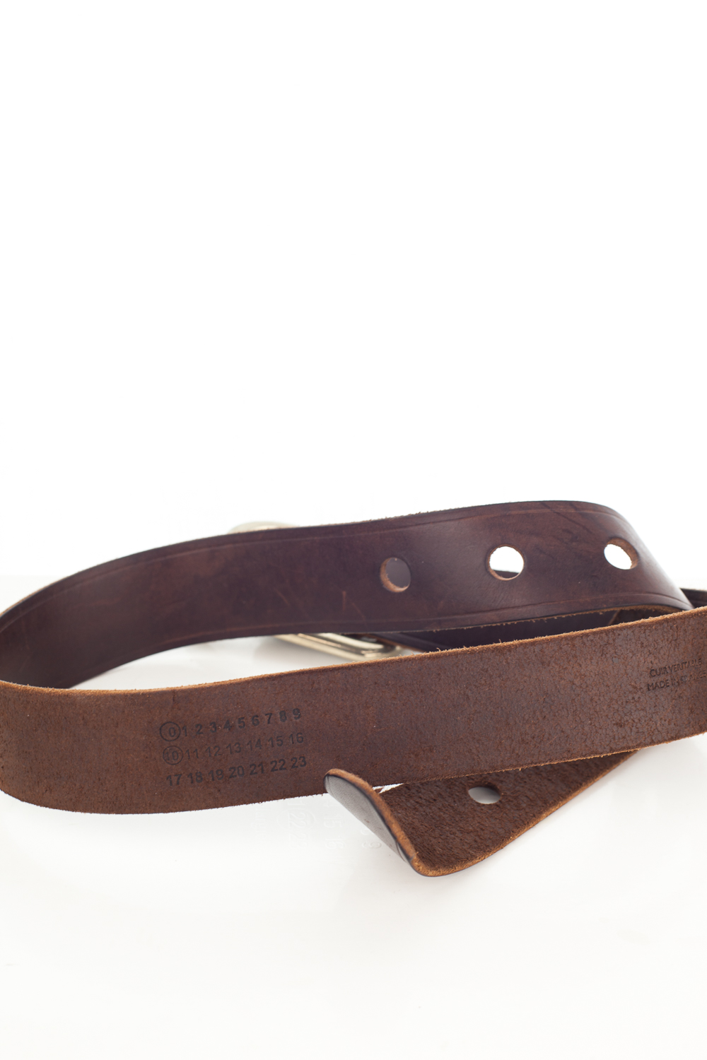 Artisanal "0 10" Oversized Belt