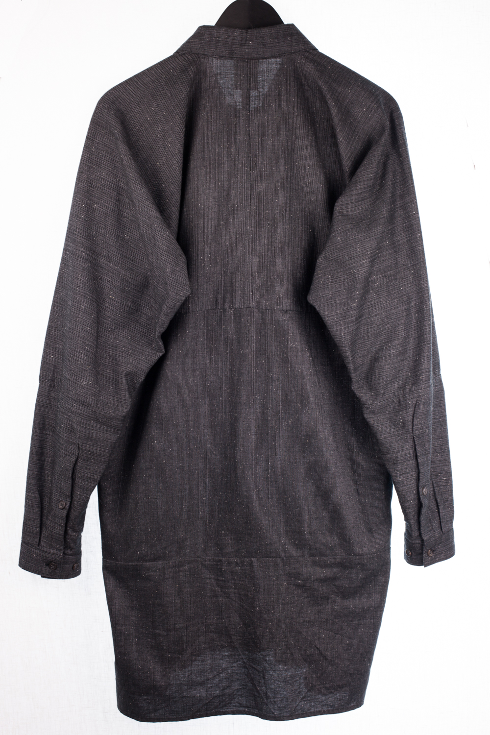 Look #37 "Morion" Striped Long Pullover Button Up