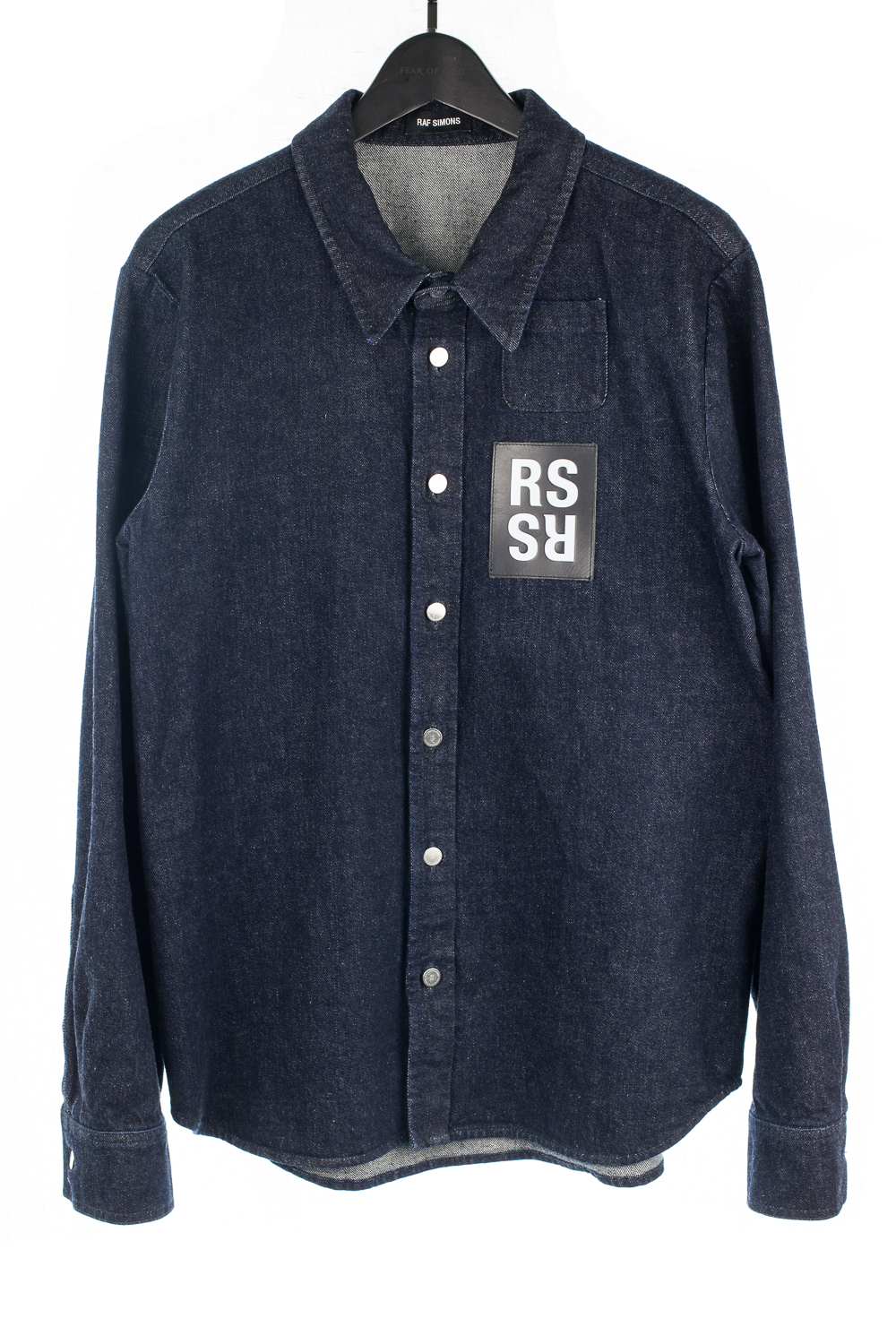 "RS" Patchwork Heavy Denim Shirt Jacket