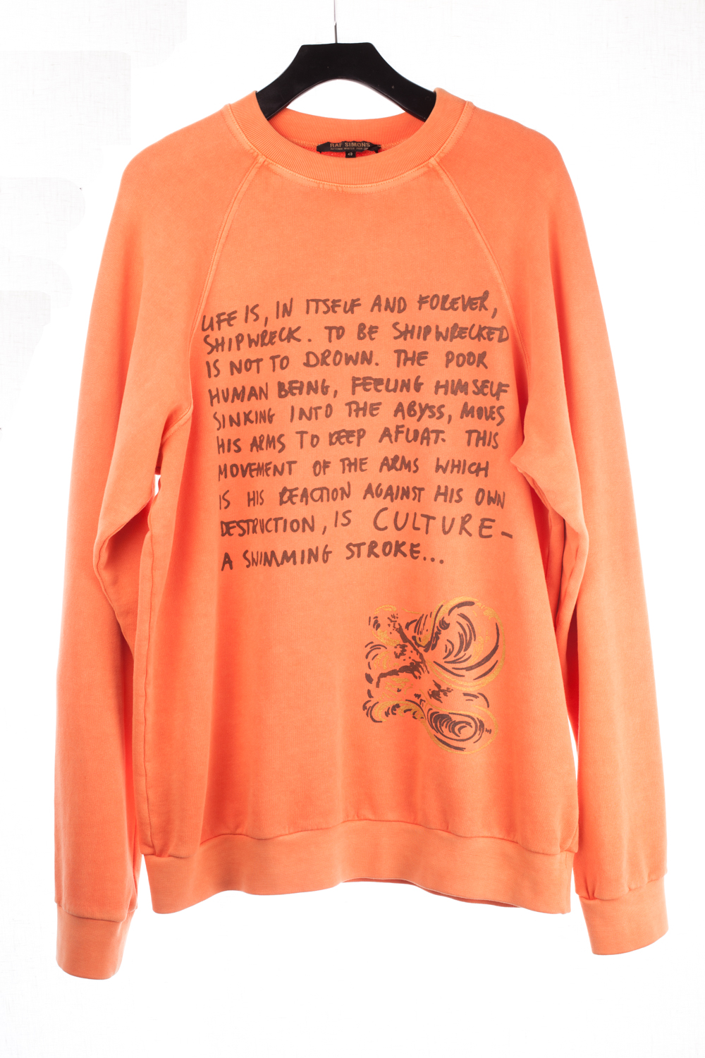 FW04 Waves Orange Ortega Pullover