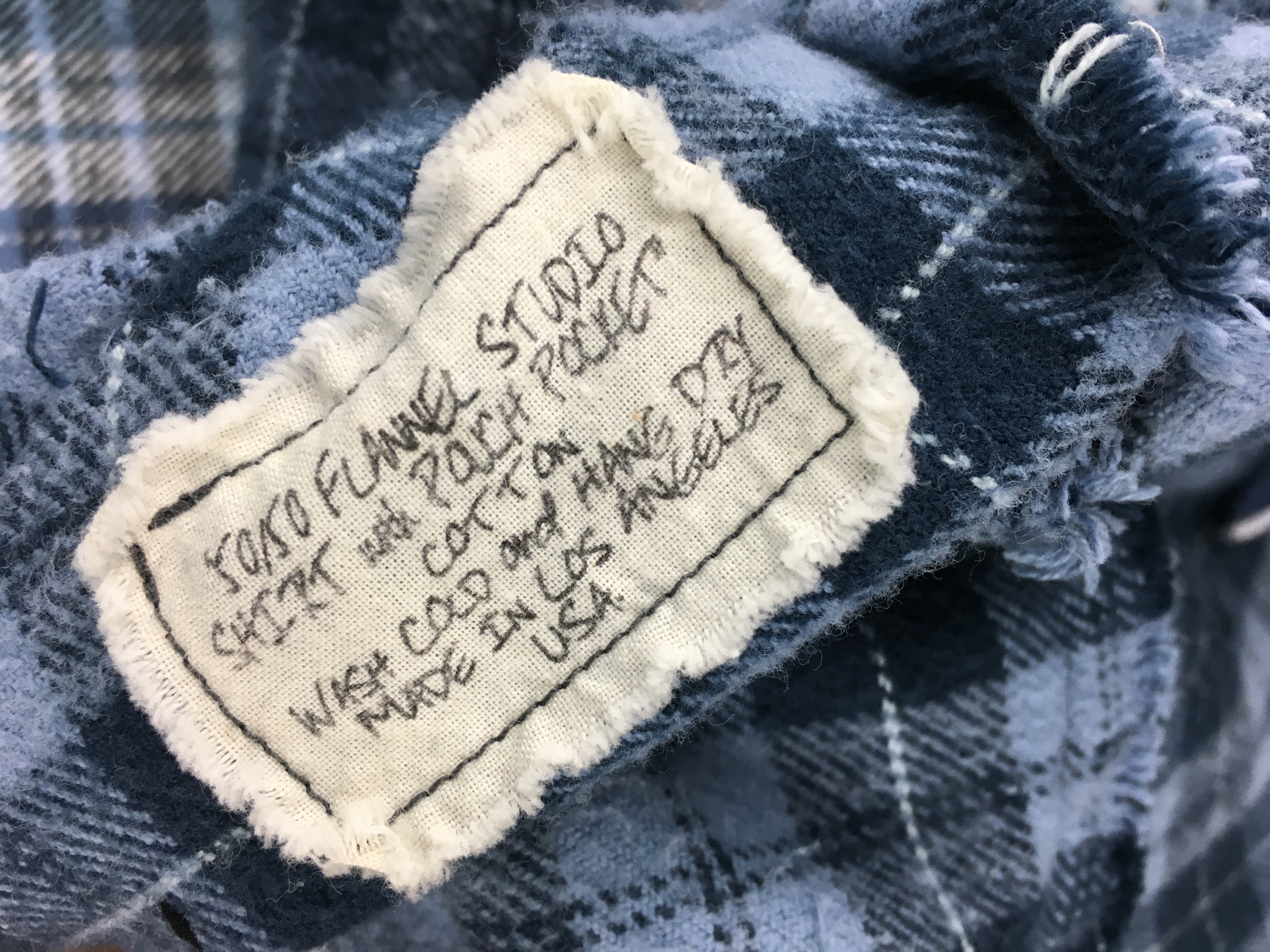NWT 50/50 Flannel Studio Shirt w/ Pouch Pocket