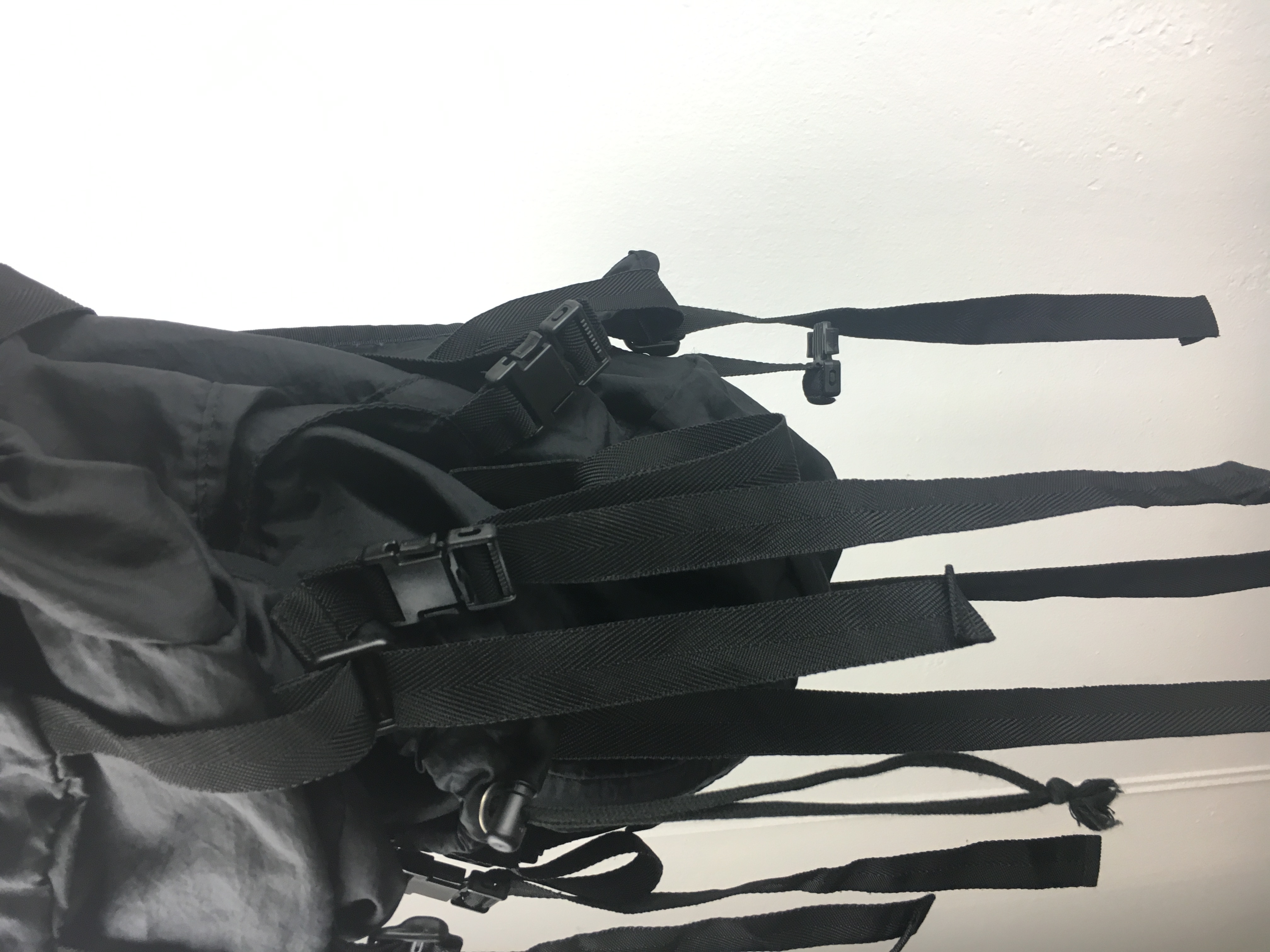 SS2002 Black Parachute Bag