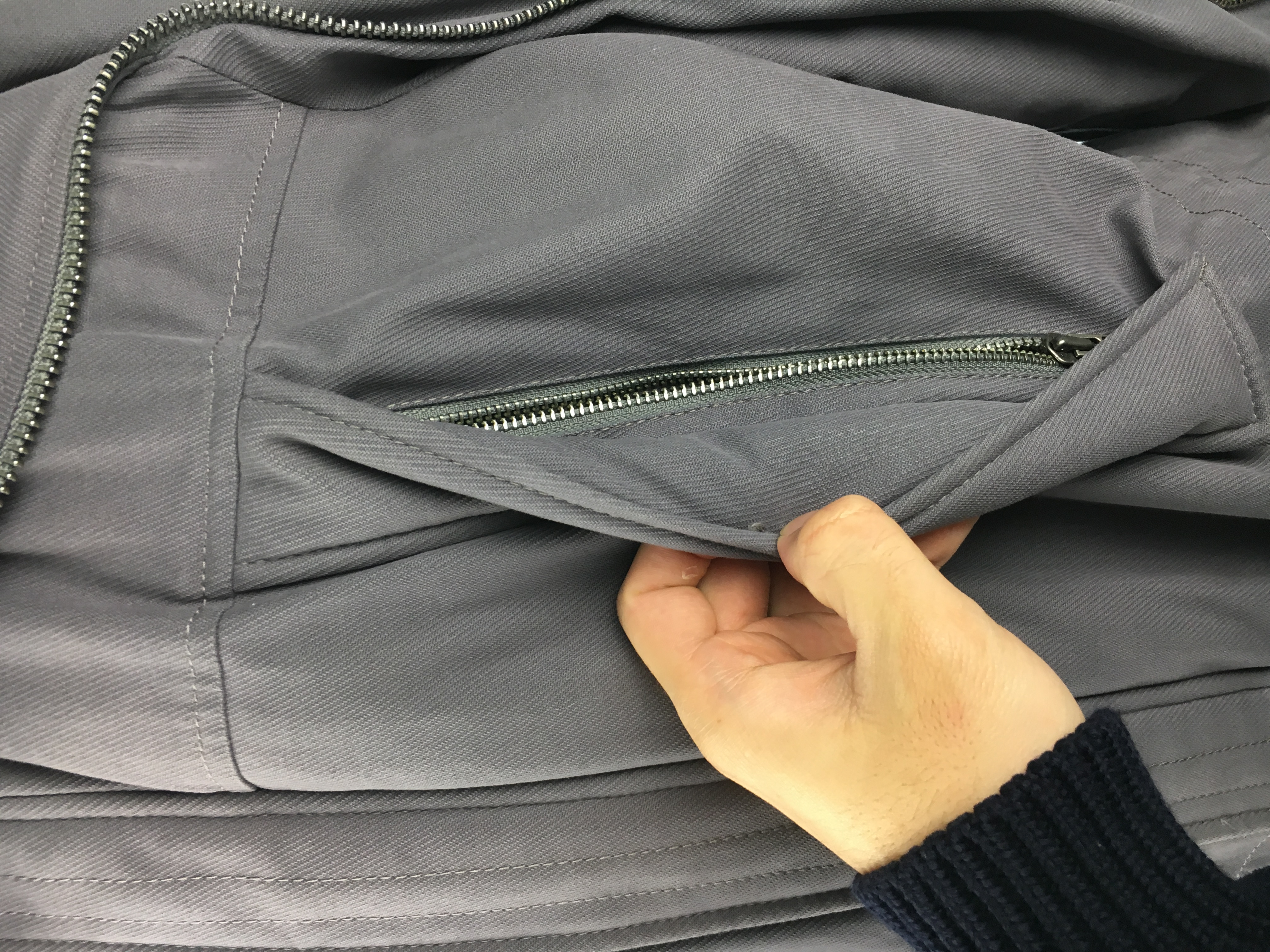 SAMPLE FW10 Zipper Down Coat w/ Padding