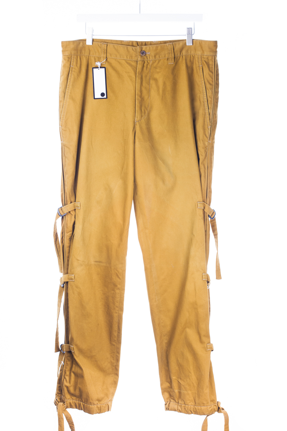 Folded Bondage Buckle Heavy Twill Pants