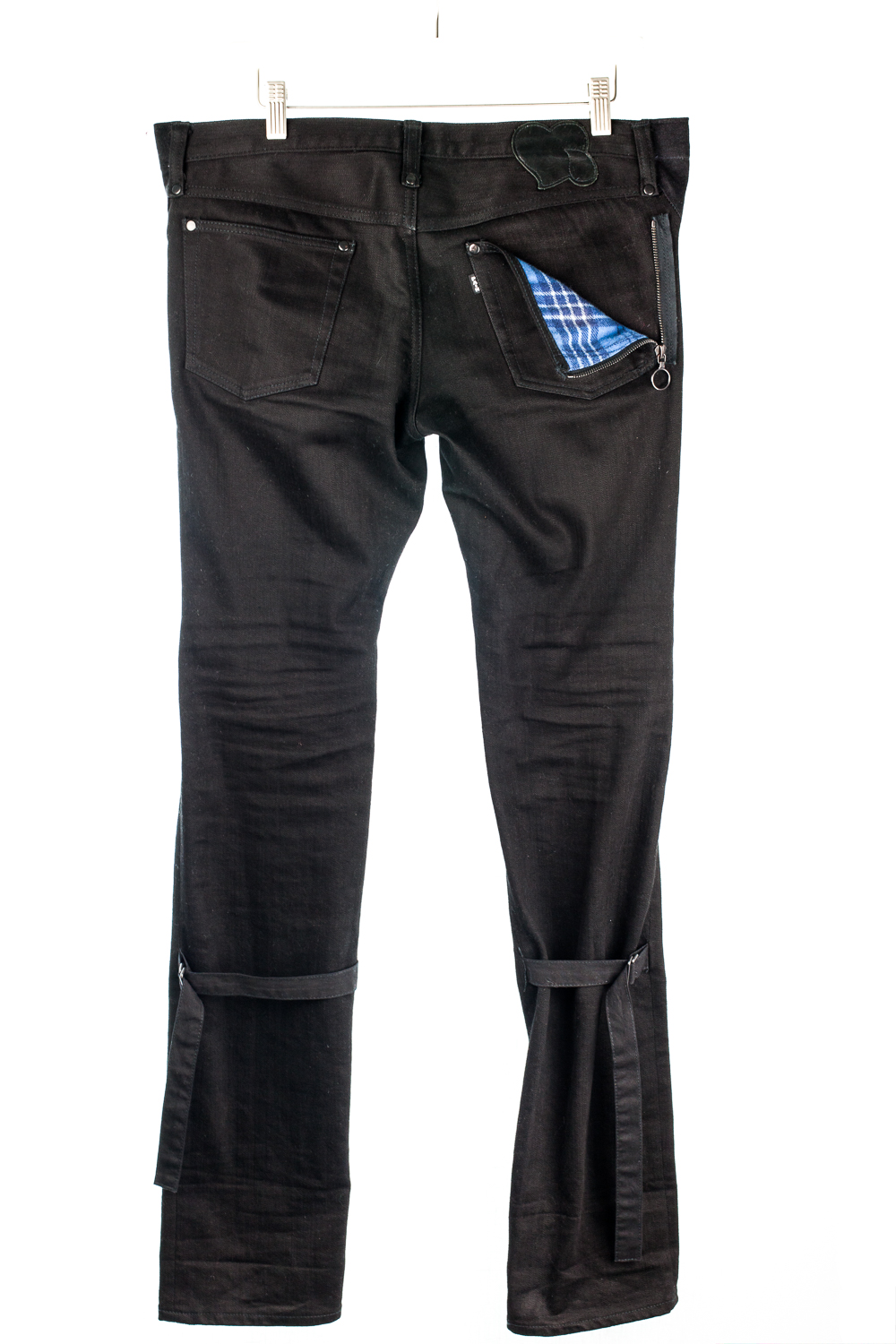 Black Bondage Strap Denim