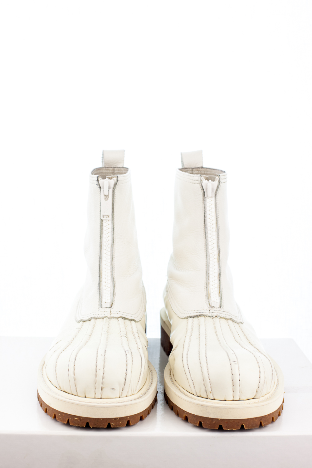 FW14 Zipped Off White Duck Boots