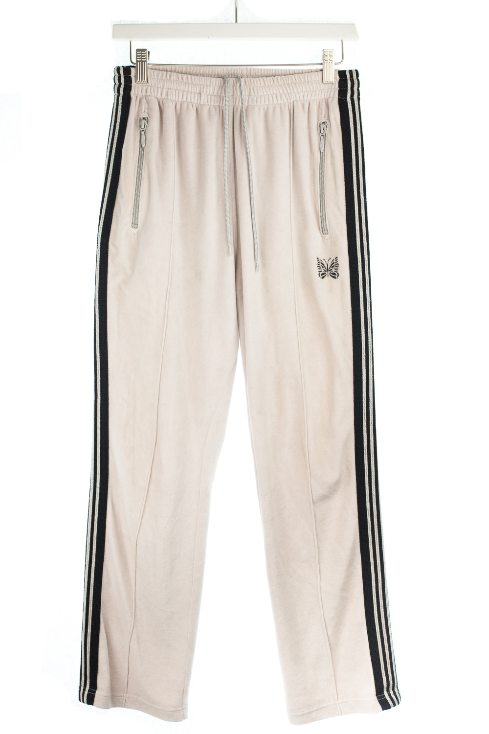 Velour Cream Track Pants