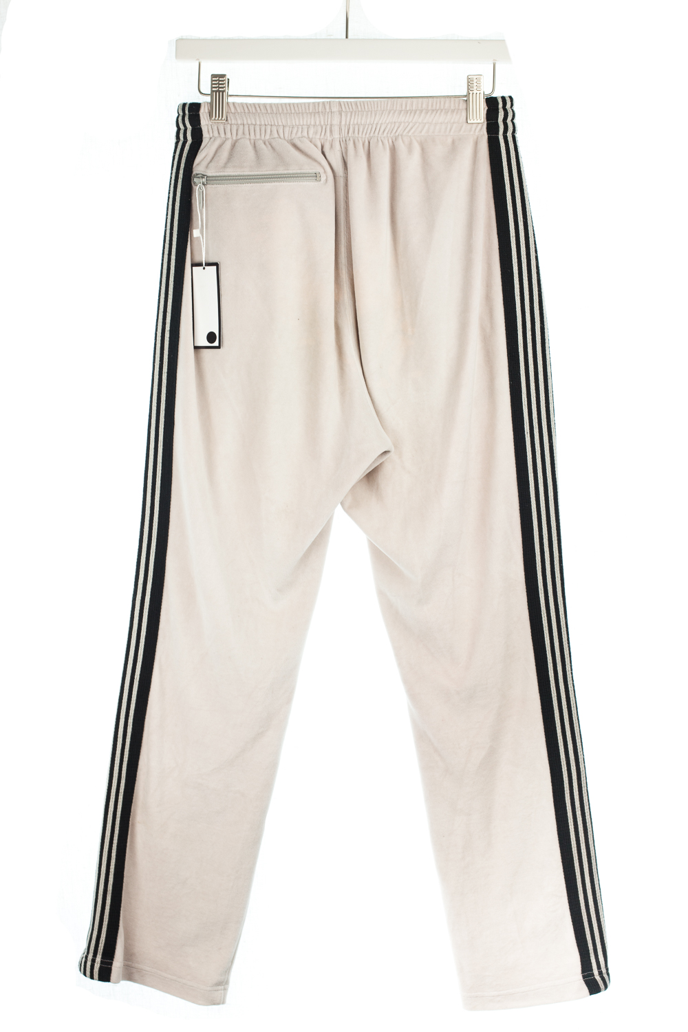 Velour Cream Track Pants