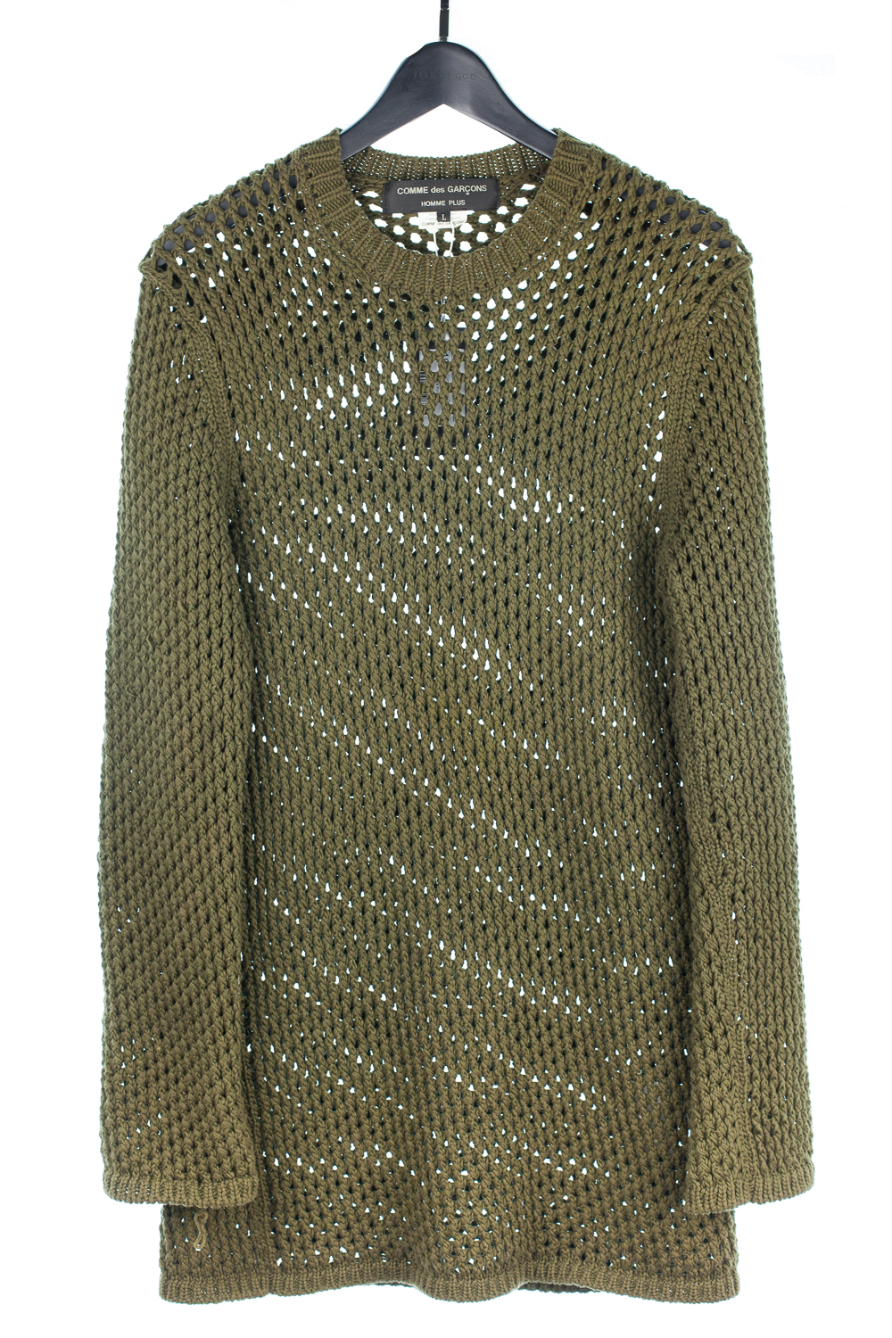 FW14 Mesh Cable Knit Pullover