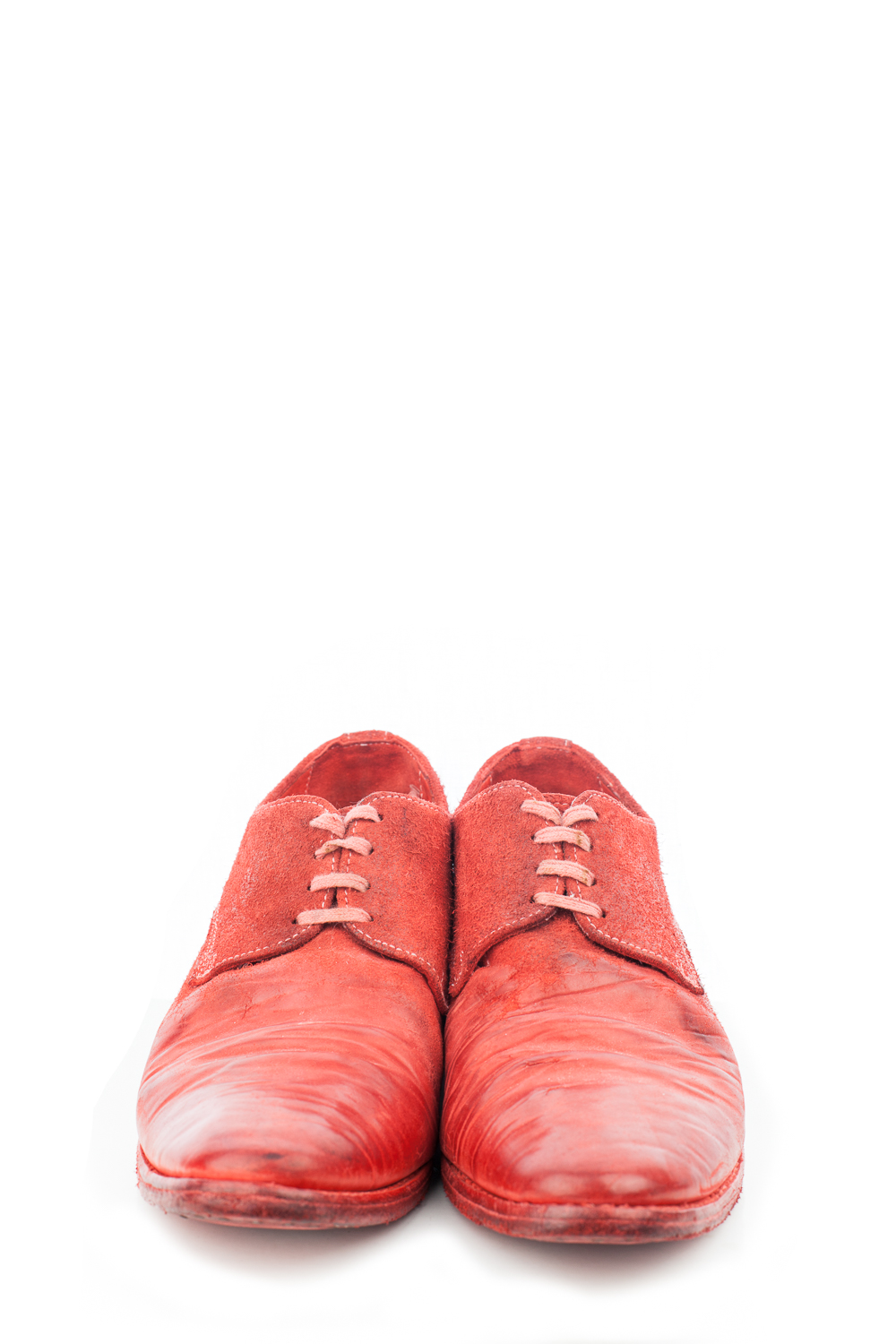 Object Dyed Brushed Leather Laced Derbies