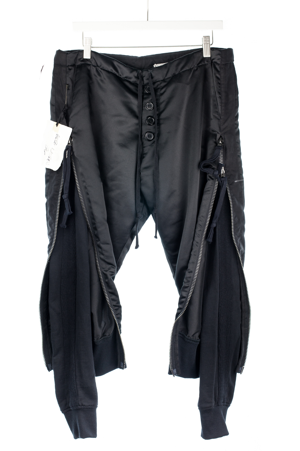NWT SS17 "Army Jacket" Satin Fleece Zipper Lounge Pant