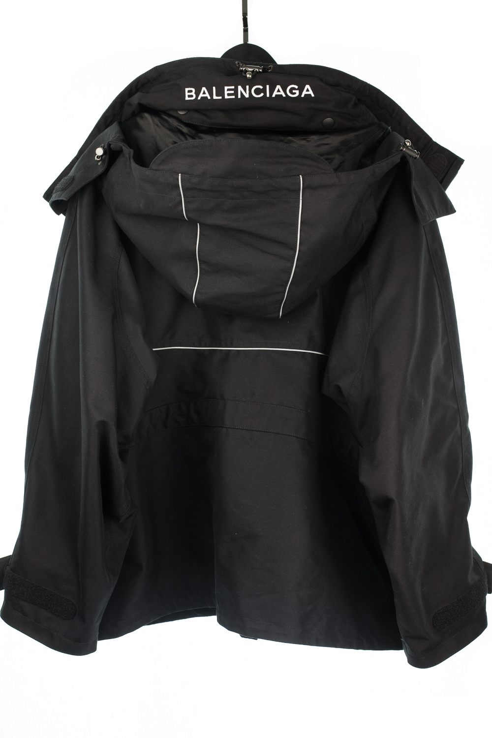 FW17 Ski Swing Hooded Shell Parka (Black)
