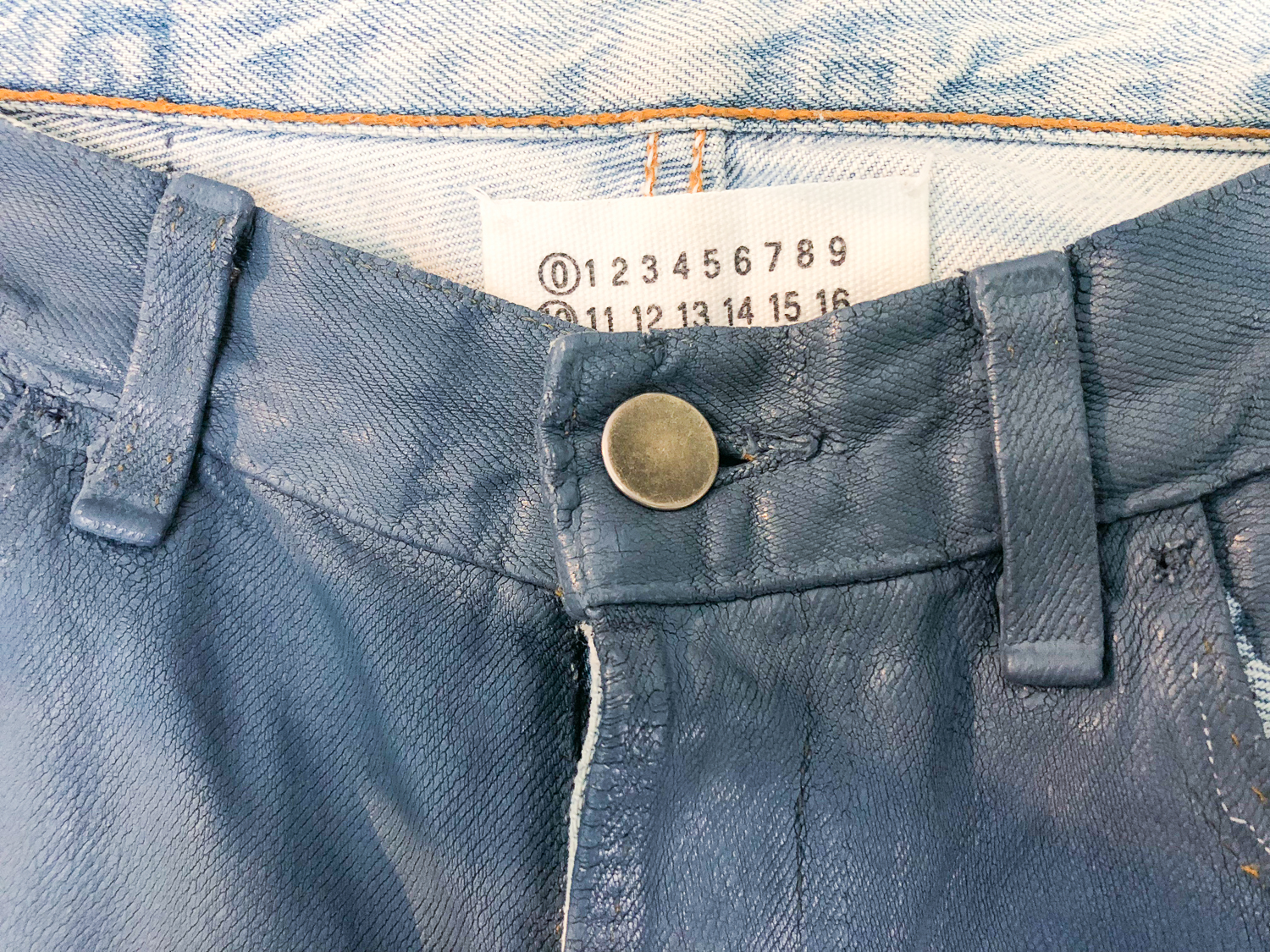 Artisanal 00-02 Dark Livid Painted Denim