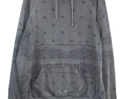 FW04 “Waves” Paisley Hoodie in Grey