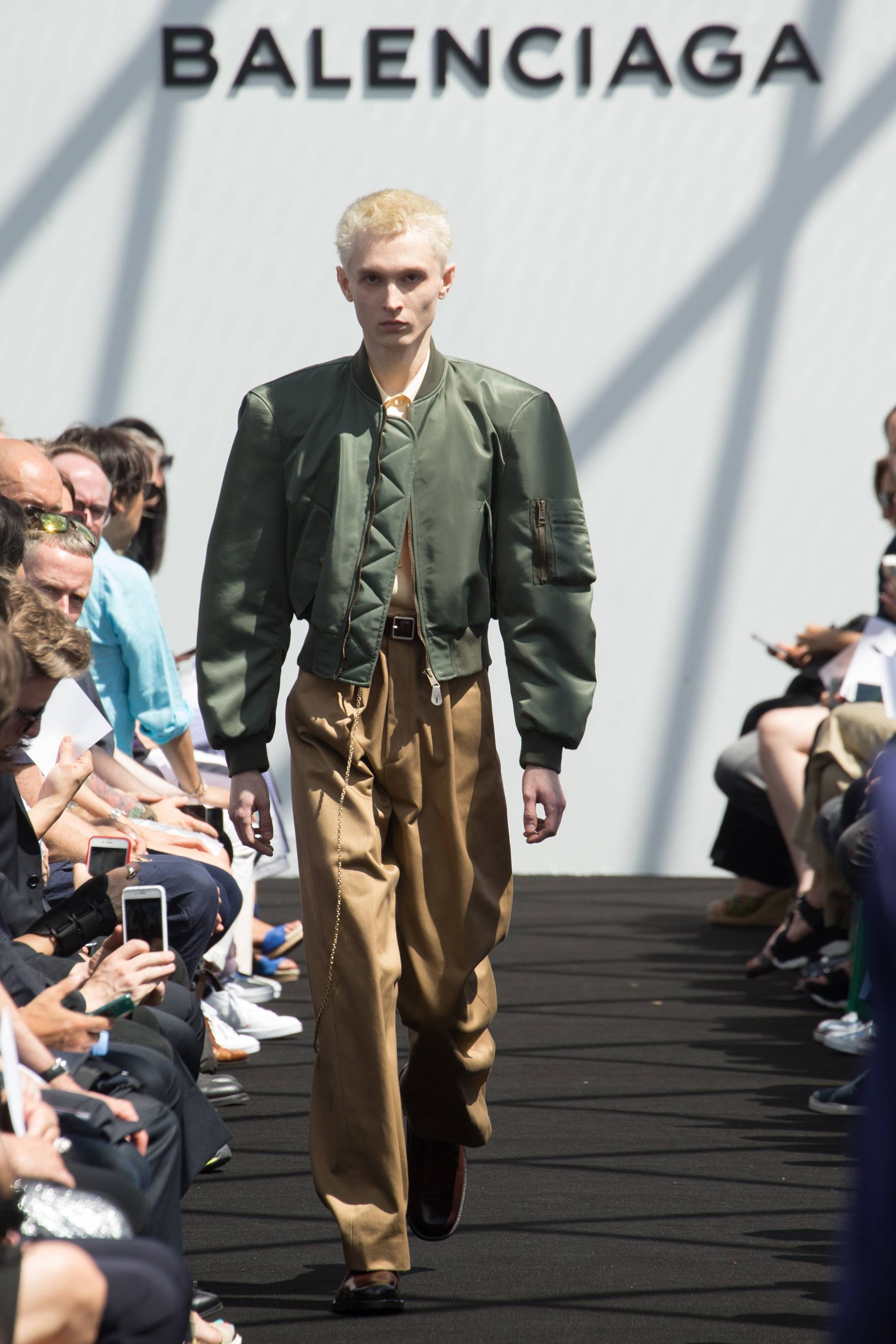 SS17 Scrunch Waist Oversized Khaki Pants